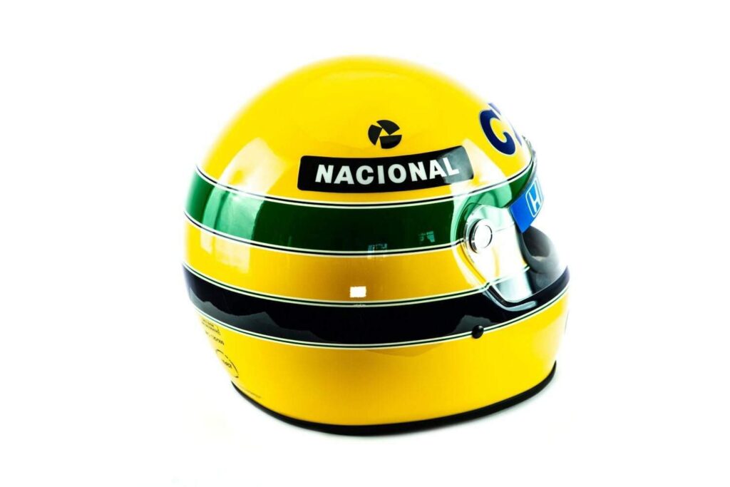 Primeira Vit Ria Em M Naco R Plica Do Capacete De Ayrton Senna