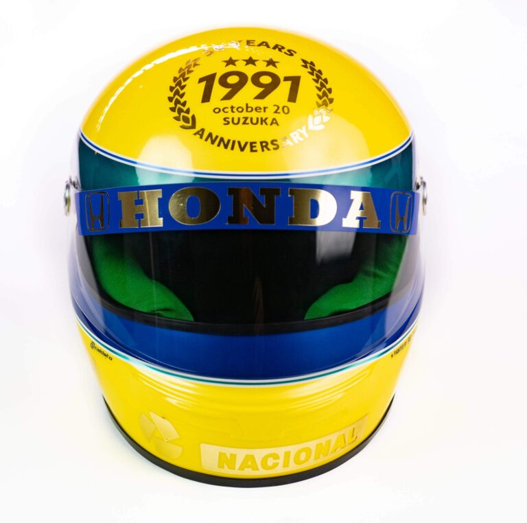 Anos Do Tri Campeonato R Plica Do Capacete De Ayrton Senna Sid