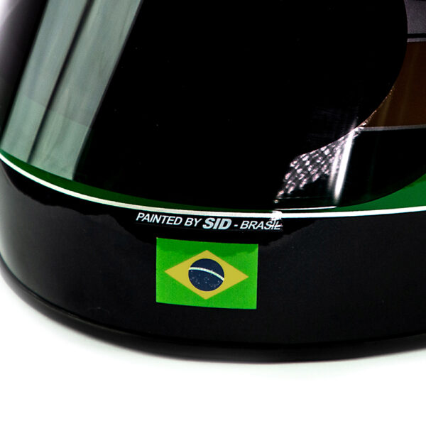 replica-oficial-capacete-de-ayrton-senna-1978-02 Réplica Oficial do Capacete de Ayrton Senna - Primeiro Mundial de Kart Le Mans 1978 - Imagem 2