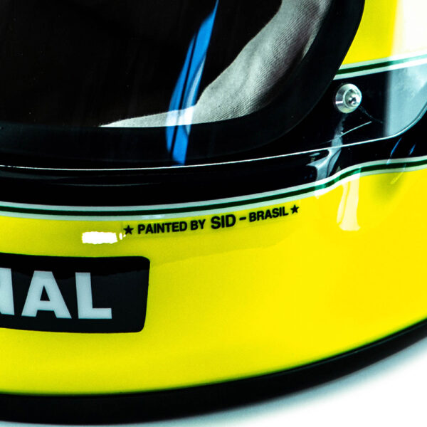 Réplica Oficial do Capacete de Ayrton Senna - Primeira Vitória na F1 1985 - Imagem 2