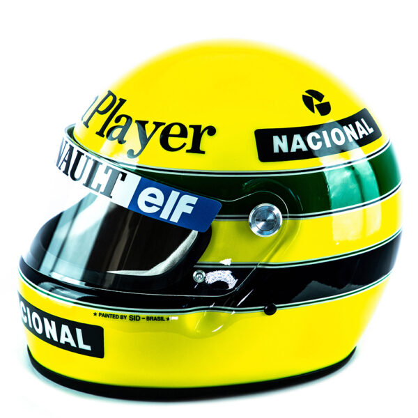 Réplica Oficial do Capacete de Ayrton Senna - Primeira Vitória na F1 1985 - Imagem 3