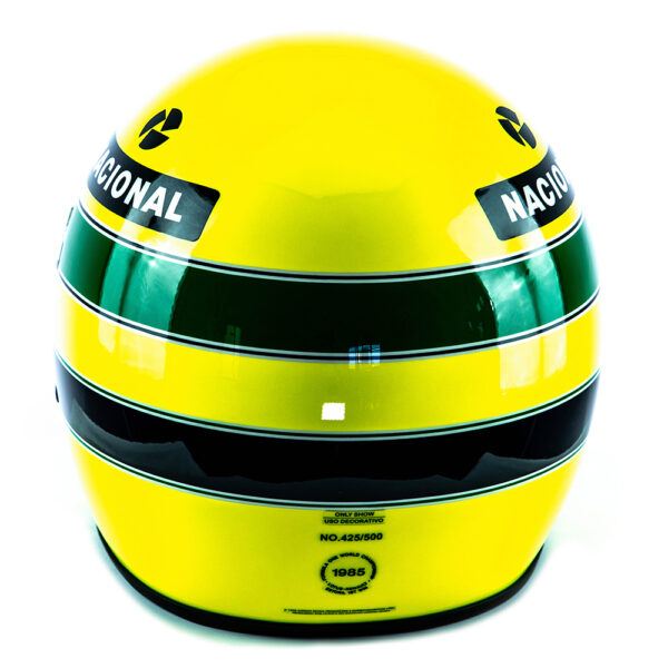 Réplica Oficial do Capacete de Ayrton Senna - Primeira Vitória na F1 1985 - Imagem 4