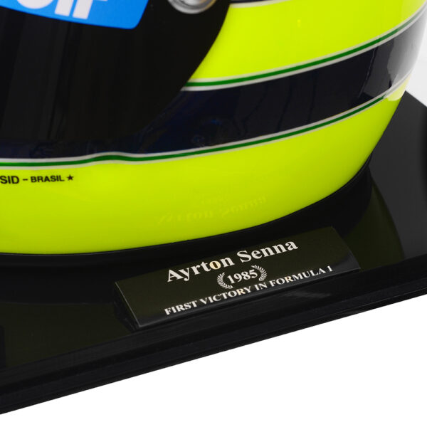 Miniatura da Réplica Oficial do Capacete de Ayrton Senna - Primeira Vitória - Imagem 6