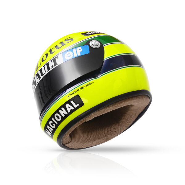 Miniatura da Réplica Oficial do Capacete de Ayrton Senna - Primeira Vitória - Imagem 5