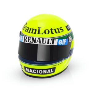 Miniatura da Réplica Oficial do Capacete de Ayrton Senna - Primeira Vitória