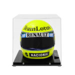 Kit Capacetes Ayrton Senna: Réplica Oficial Bicampeonato Mundial 1990 e Miniatura Primeira Vitória 1985 - Imagem 6
