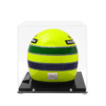 Kit Capacetes Ayrton Senna: Réplica Oficial Bicampeonato Mundial 1990 e Miniatura Primeira Vitória 1985 - Imagem 8