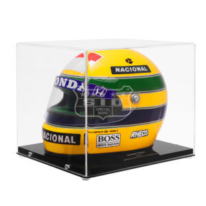 Miniatura da Réplica Oficial do Capacete de Ayrton Senna – GP Brasil 1991