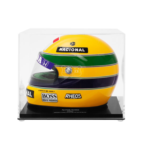 Miniatura da Réplica Oficial do Capacete de Ayrton Senna – GP Brasil 1991 - Imagem 3