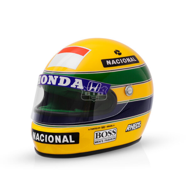Miniatura da Réplica Oficial do Capacete de Ayrton Senna – GP Brasil 1991 - Imagem 9