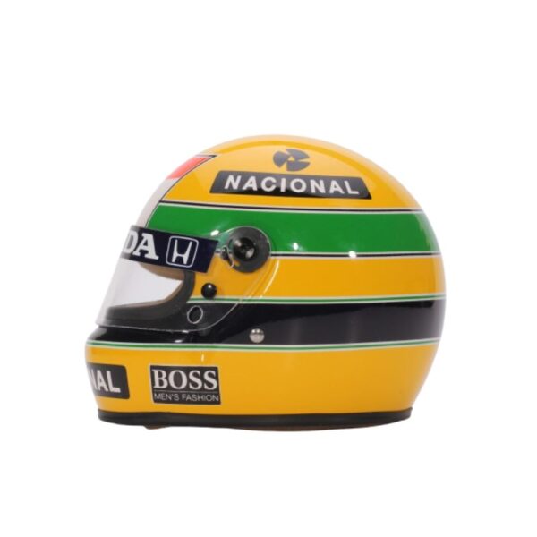 Miniatura da Réplica Oficial do Capacete de Ayrton Senna – F1 1988 - Imagem 3