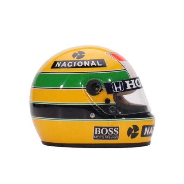 Miniatura da Réplica Oficial do Capacete de Ayrton Senna – F1 1988 - Imagem 4